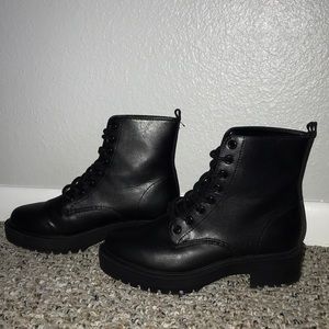 Black Combat boots